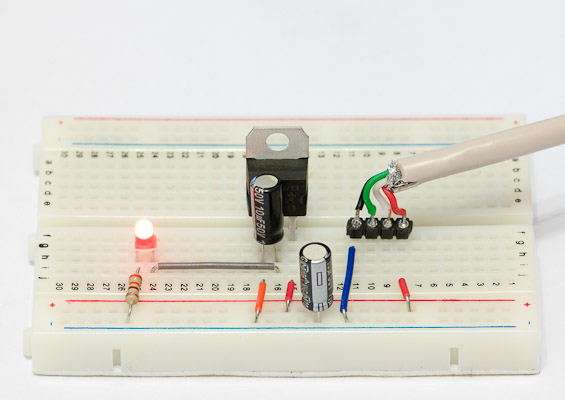 3.3V with capacitors