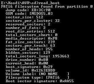 Read boot sector