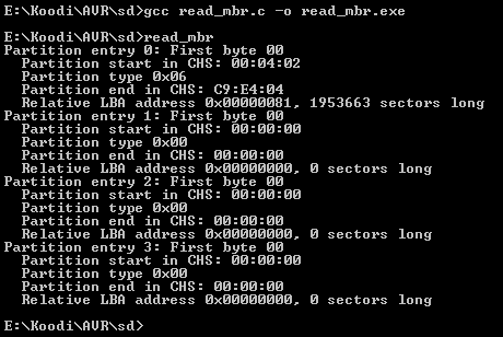 Read partition data