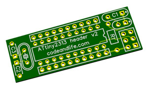 3D view of the PCB